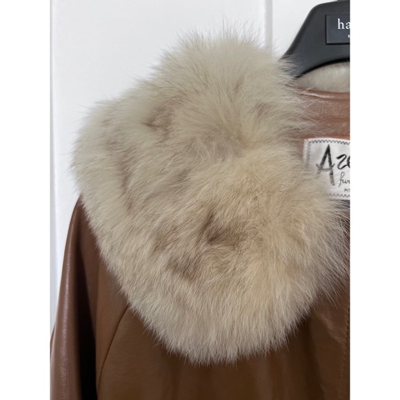 Vintage Romay Fur Collar Leather Jacket - Picture 3 of 11